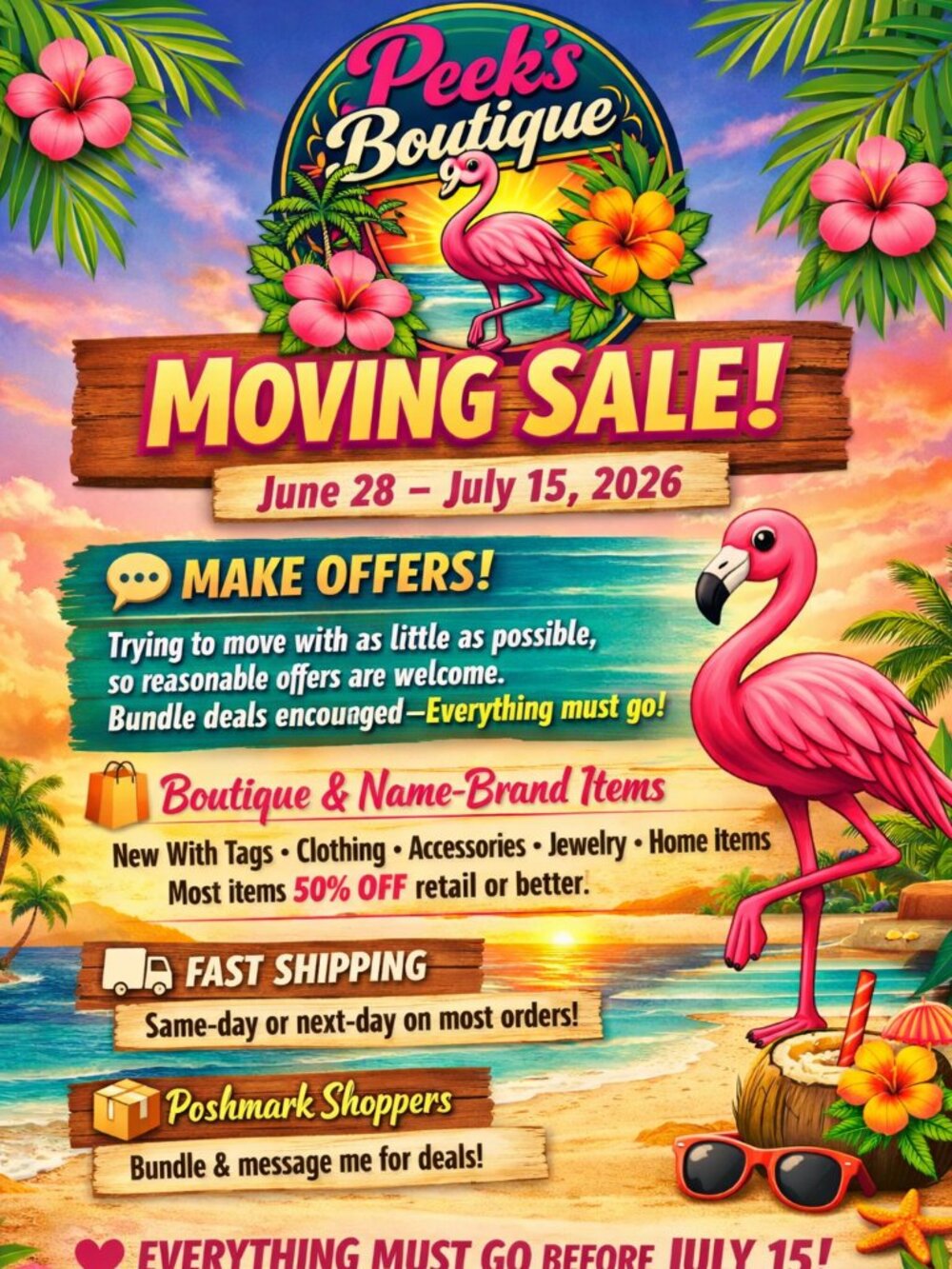 Moving Sale